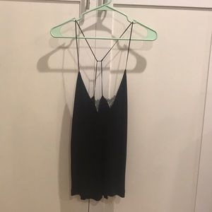 Strappy black lace Blouse